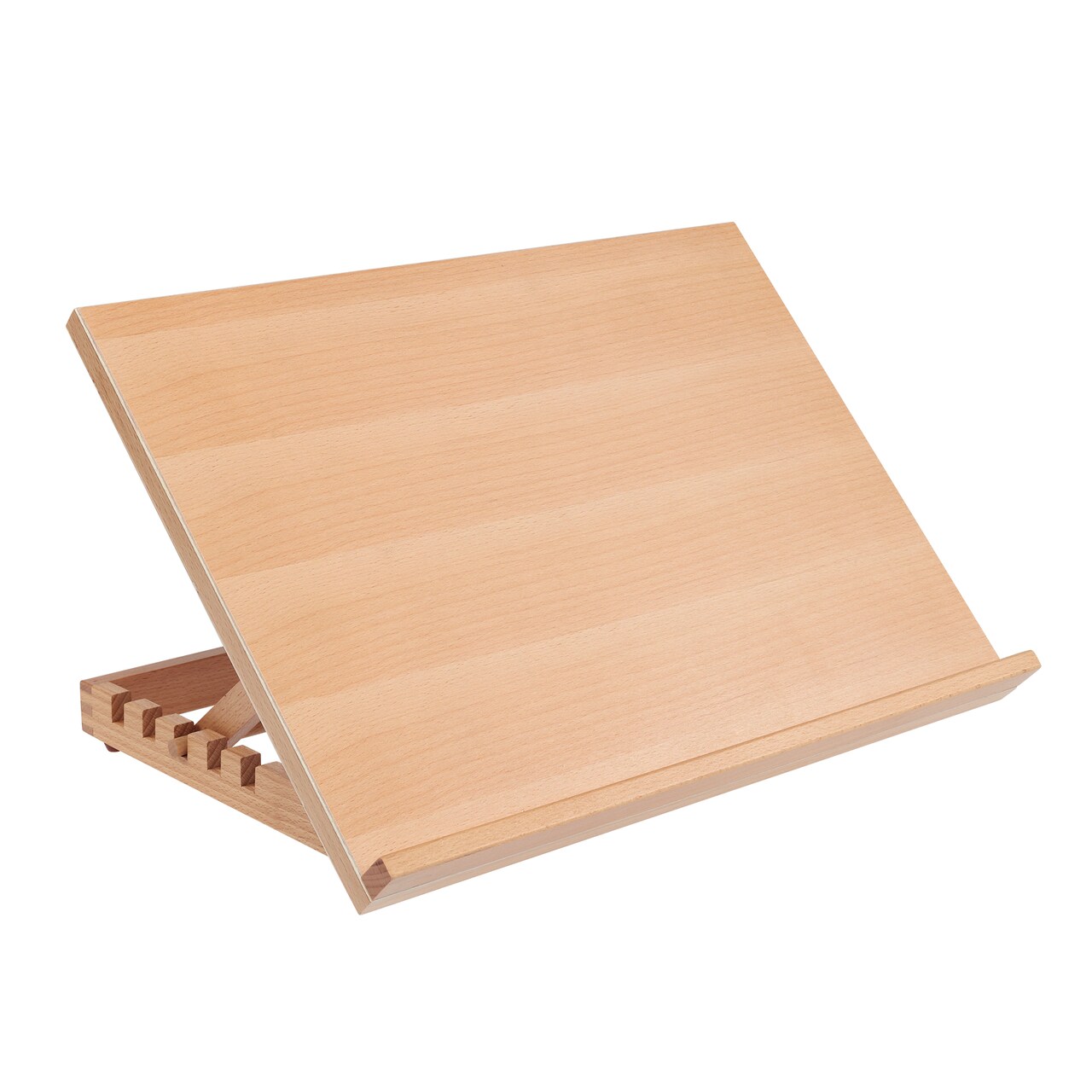 SoHo Urban Artist 12x16" Adjustable Portable Drawing Board Stand Easel, 5 Positions, Natural Beechwood Finish